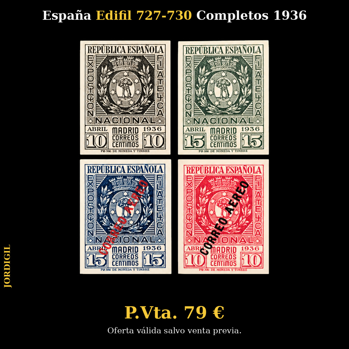 España · Edifil 727-730